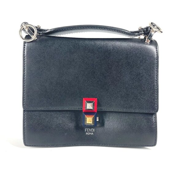 FENDI Black Leather Bag - Picture 1 of 10